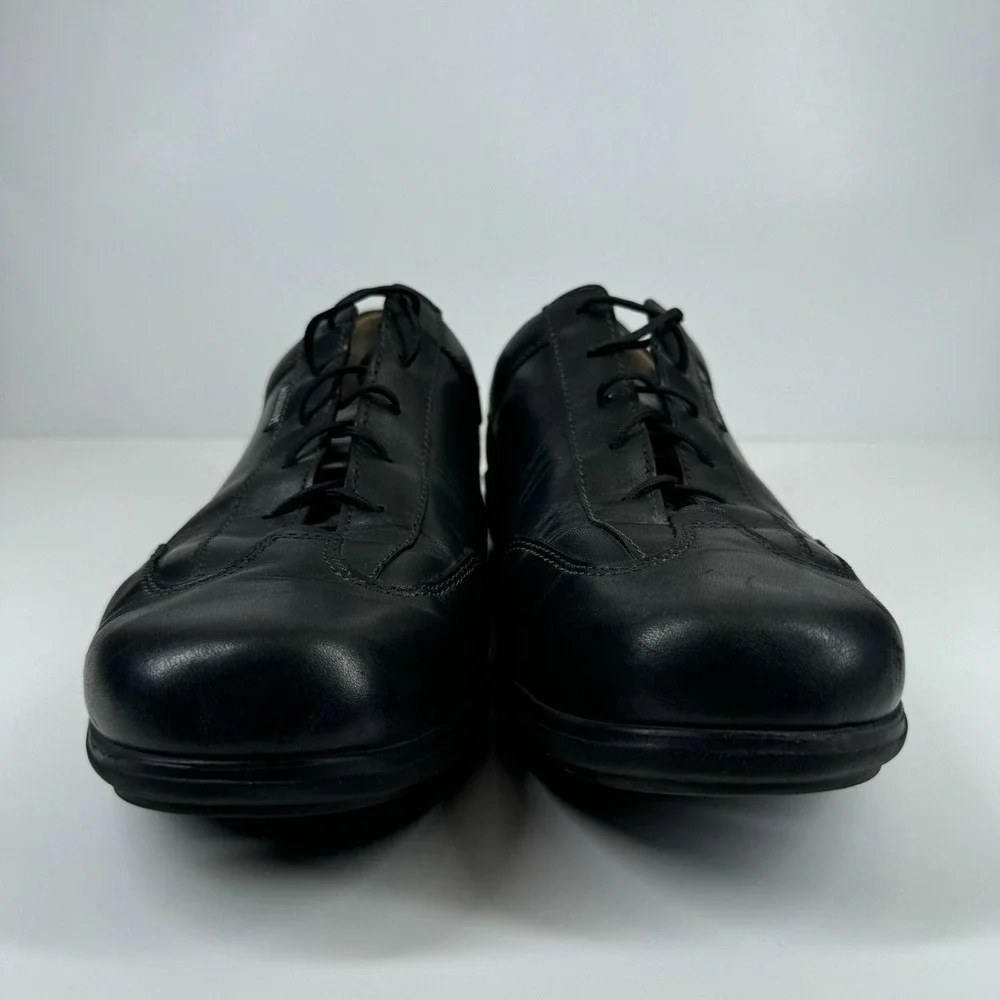 Mephisto Leonzio Men's US 11.5 Black Leather Comfort Lace-Up Oxford Walking Shoe